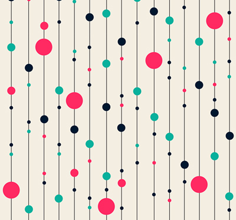 Leuke polka dot wallpaper voor jou! - TenStickers