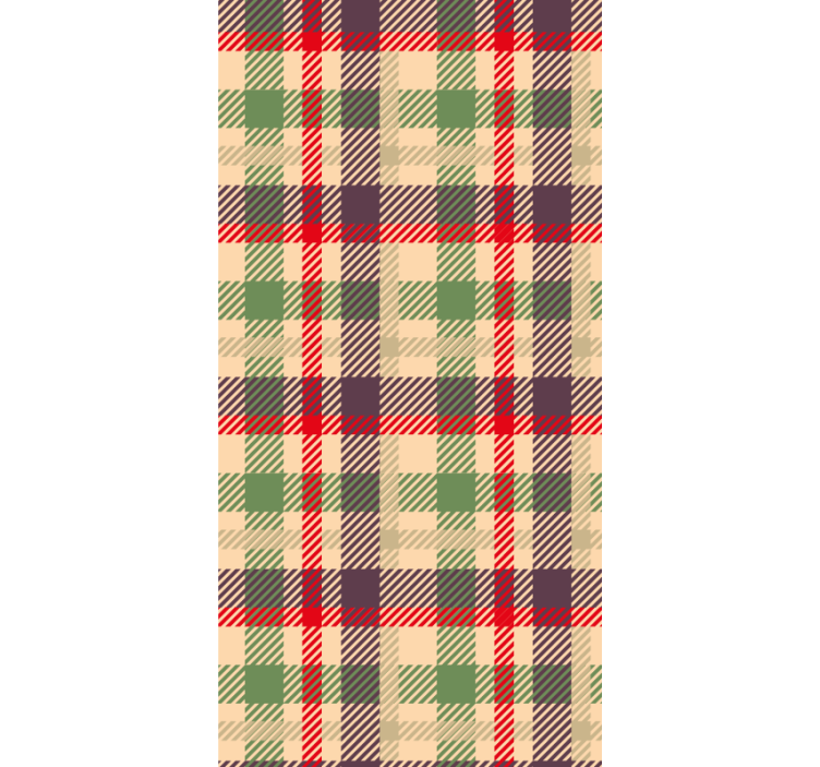 Tartan geruit patroon sierlijk behang - TenStickers
