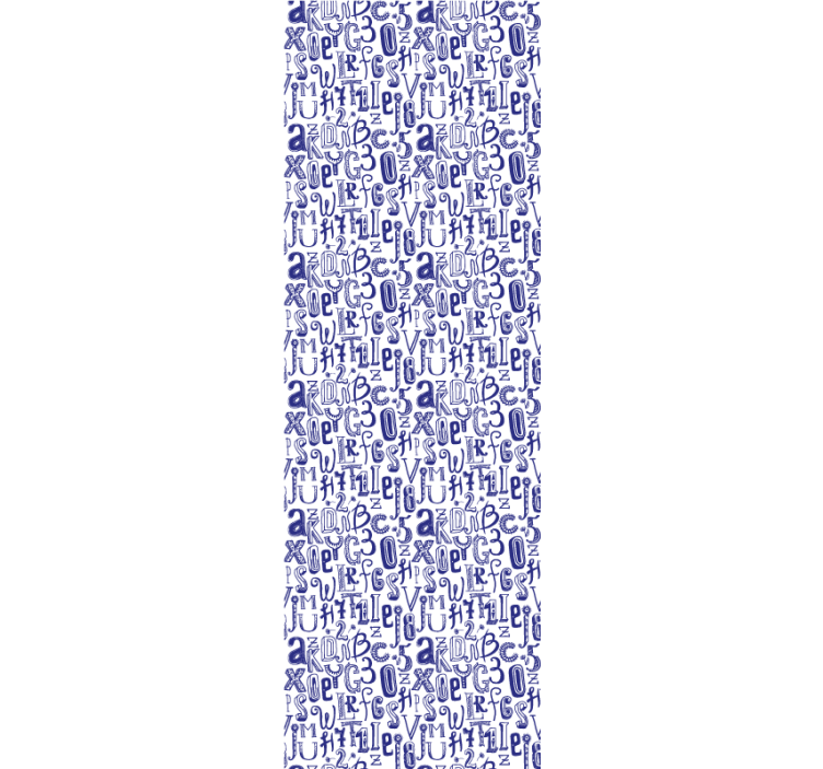 Alfabet motief behang letters - TenStickers