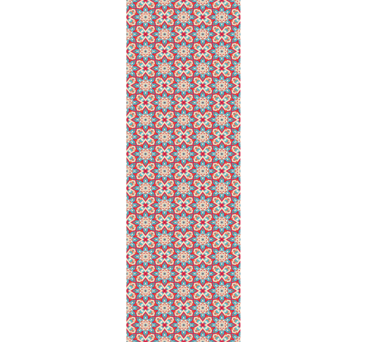 Tegel geïnspireerd patroon behang tegels - TenStickers