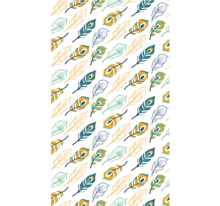 Veren elegantie behang kunst - TenStickers