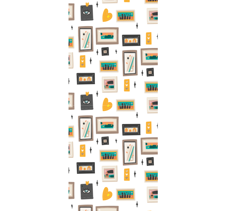 Retro kantoormotieven industrieel behang - TenStickers