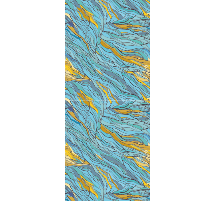 Abstracte organische stroom behang abstract - TenStickers