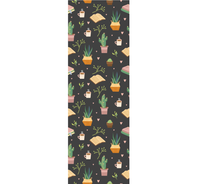 Cactussen gezelligheid patroon behangpapier natuur - TenStickers