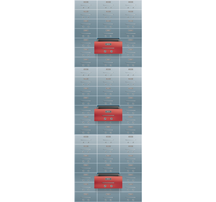 Industriële kluisjes industrieel behang - TenStickers