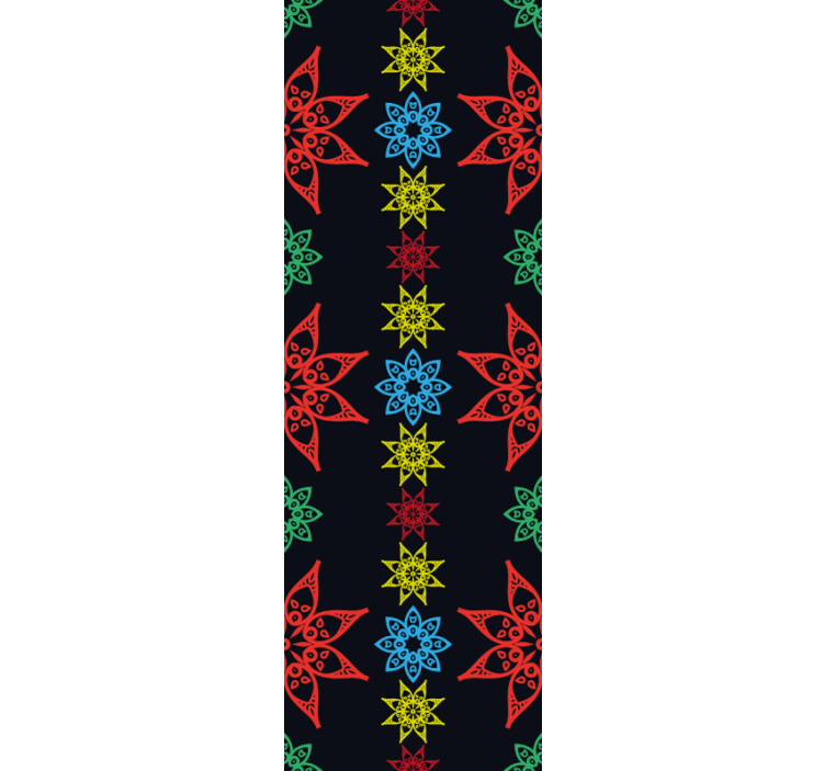 Bloemenversiering sierlijk behang - TenStickers