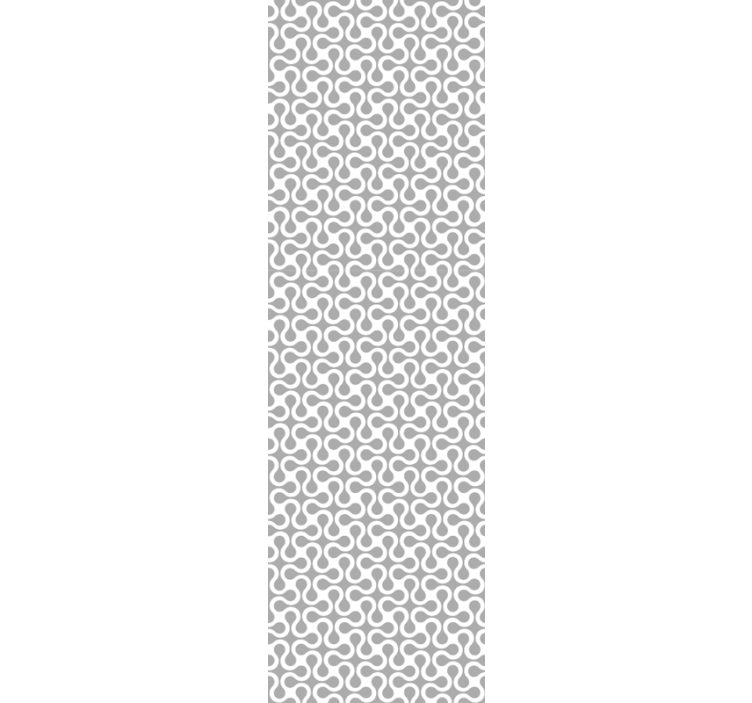 Geometrische golflengten behang grijs - TenStickers