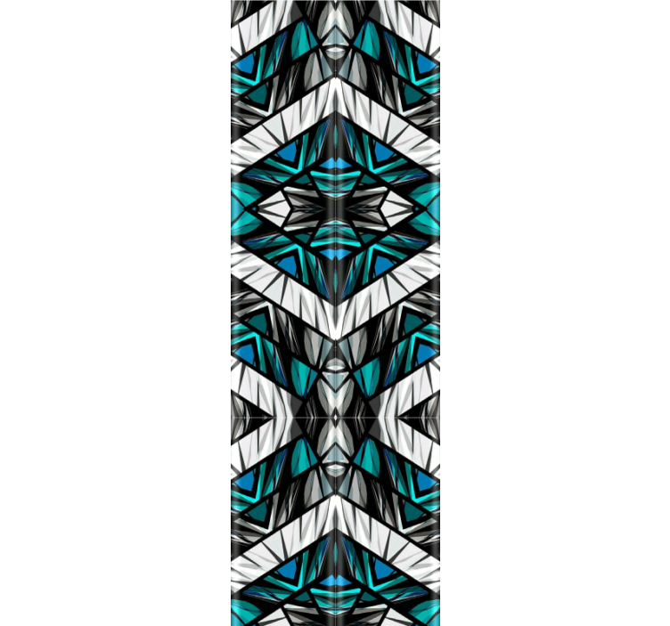 Caleidoscopische symmetrie behang geometrisch - TenStickers