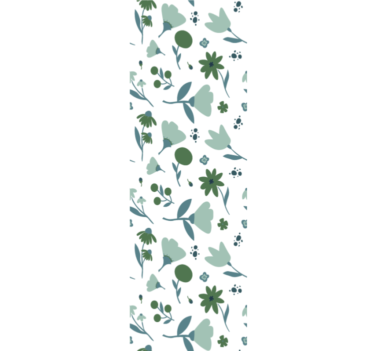 Botanische bloei bloemen behang - TenStickers