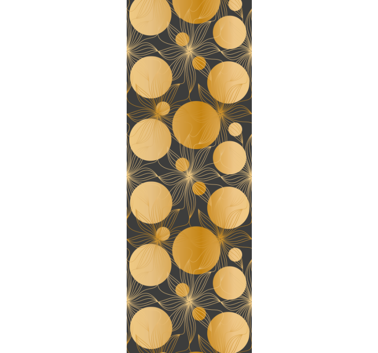 Cirkelvormig motiefensemble behang geometrisch - TenStickers