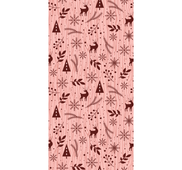 Rendierbos scène behang dieren - TenStickers