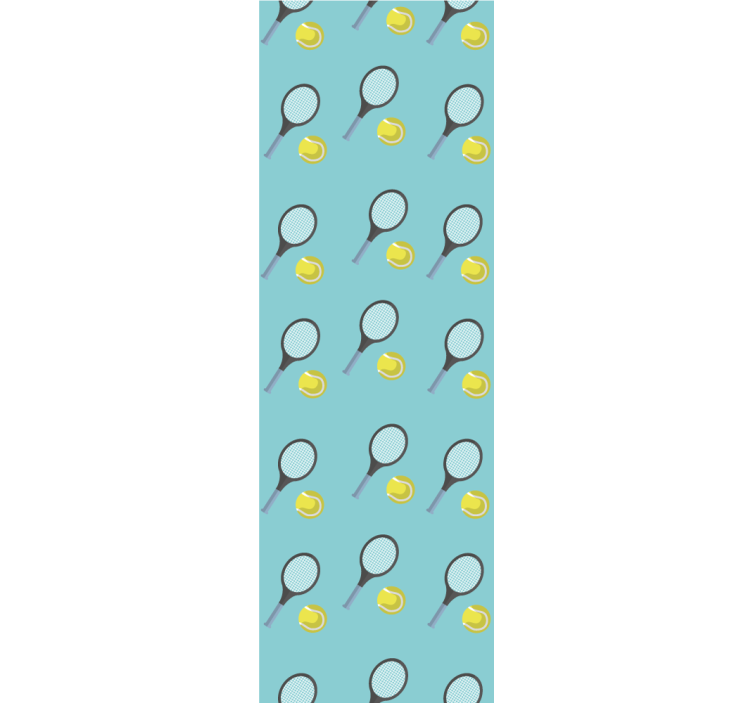 Tennispatroon behang kunst - TenStickers