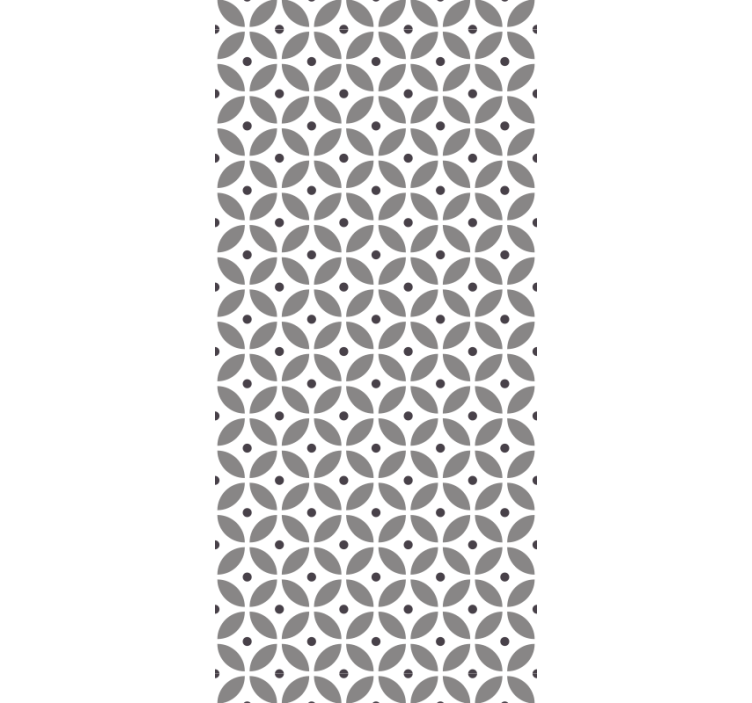 Geometrische bloemblaadjesstructuur behang geometrisch - TenStickers