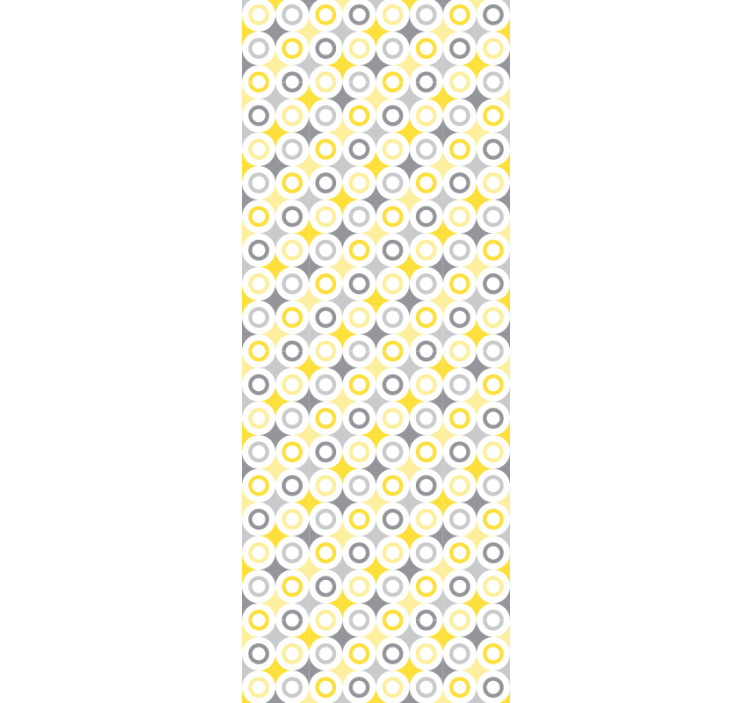 Cirkelvormig patroon stippenbehang - TenStickers