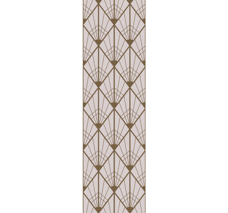 Geometrische ventilatorstijl behang geometrisch - TenStickers