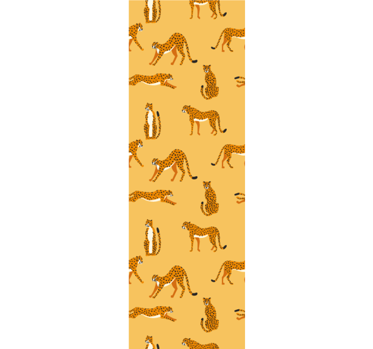 Speelse luipaarden behang dieren - TenStickers