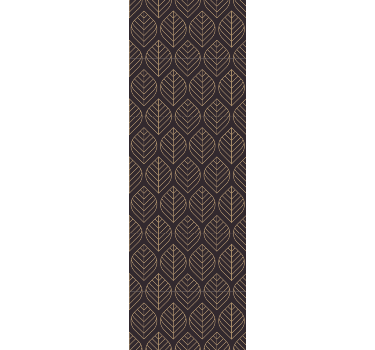 Elegantie van bladpatroon behang bladeren - TenStickers