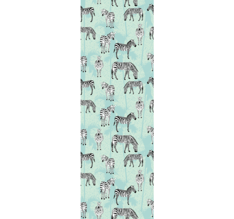 Zebrapatronen zebra behang - TenStickers