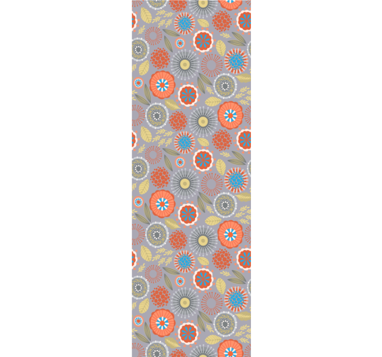 Bloemenuitbarsting bloemen behang - TenStickers