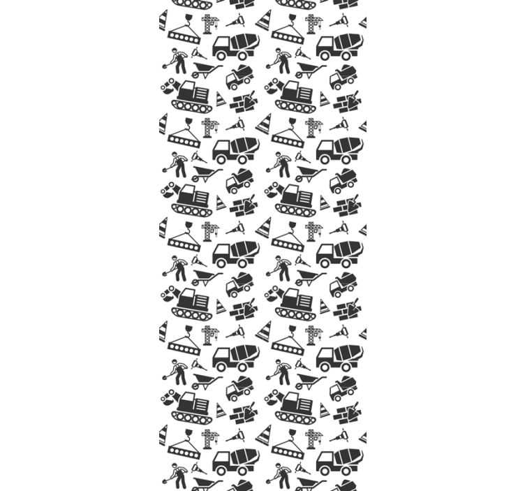 Constructiemotief industrieel behang - TenStickers