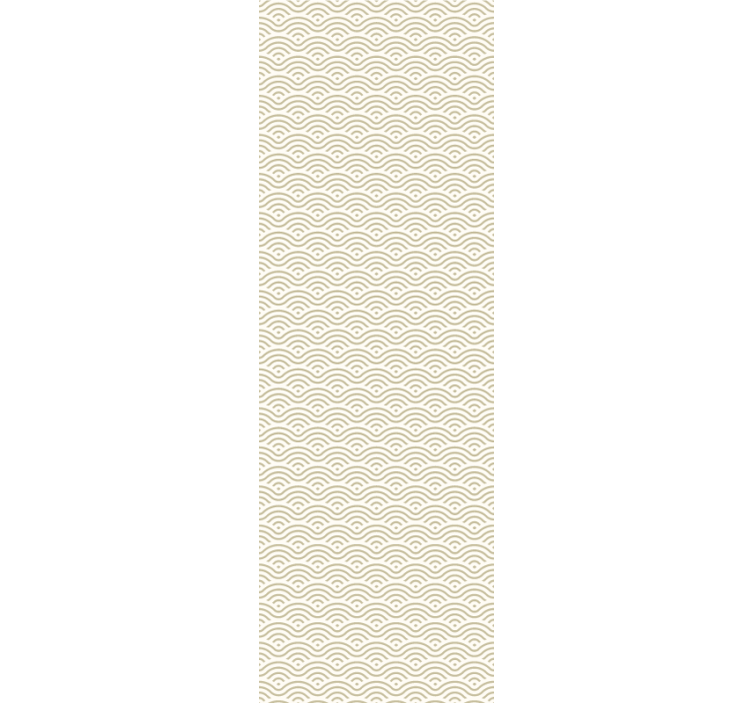 Geometrisch golfpatroon sierlijk behang - TenStickers