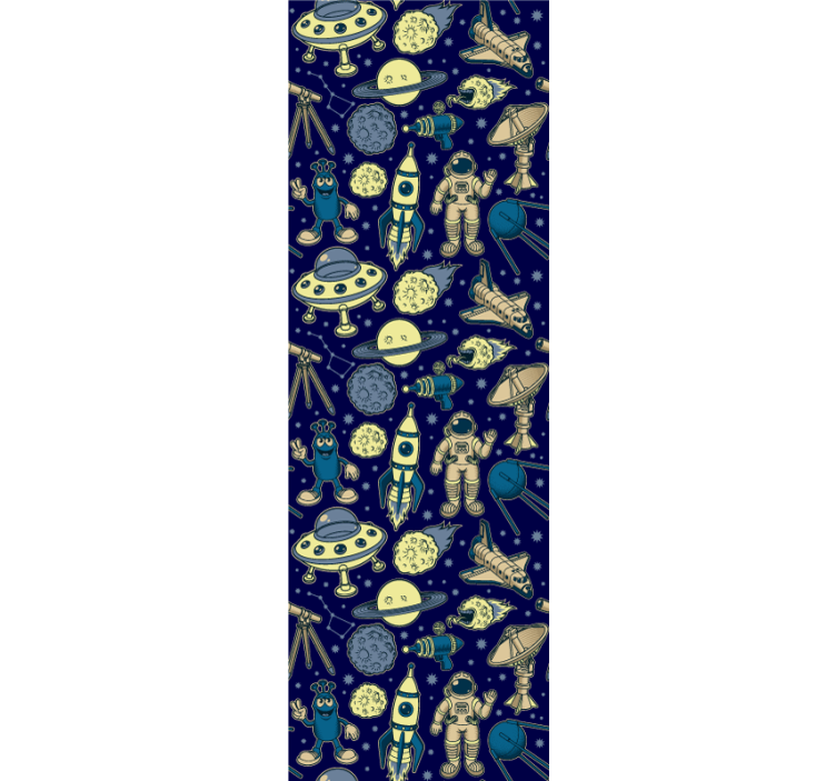 Thema ruimteverkenning behang kunst - TenStickers