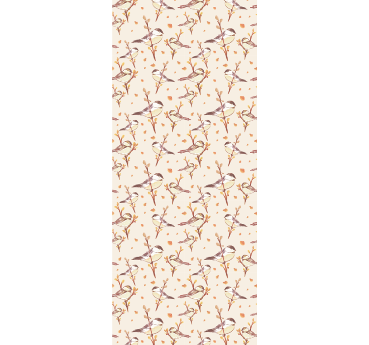 Bloemengratiemotief bloemen behang - TenStickers