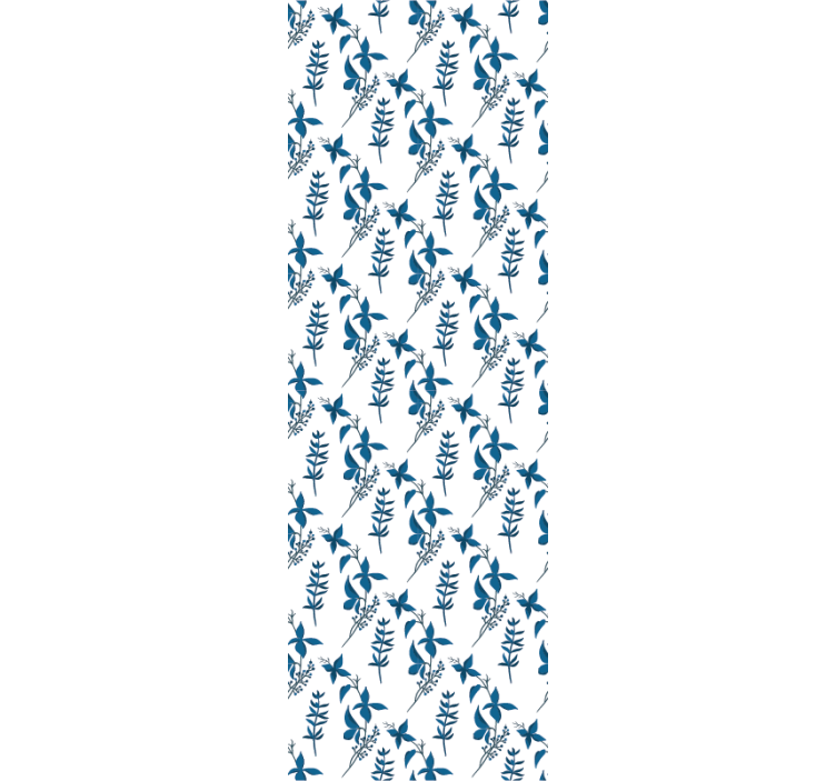 Zachte botanische samenstelling bloemen behang - TenStickers