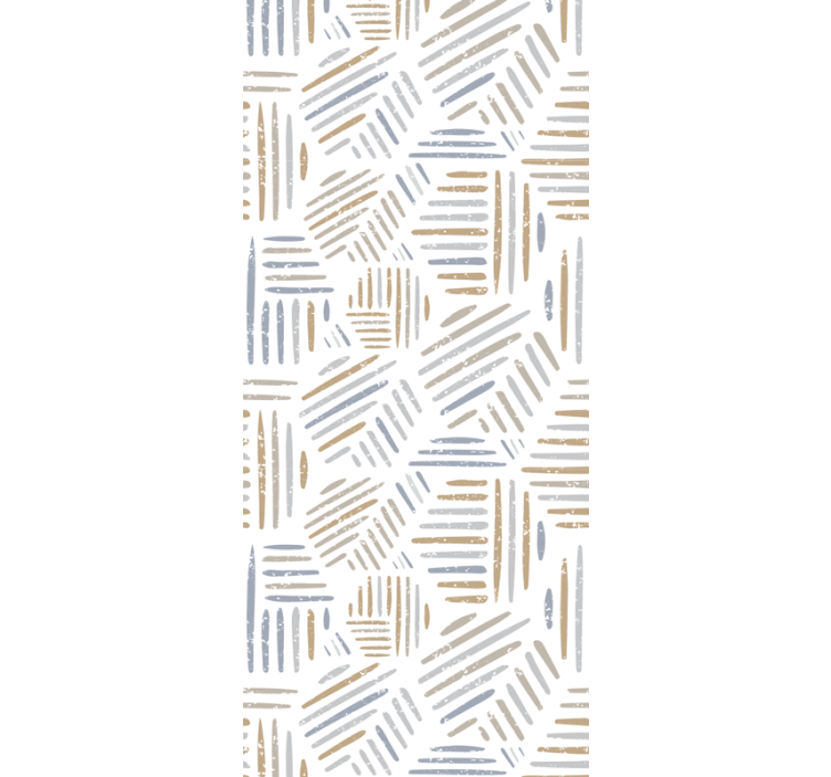 Abstract lineair patroon behang geometrisch - TenStickers