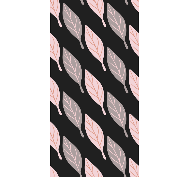 Elegant bladpatroon behang bladeren - TenStickers