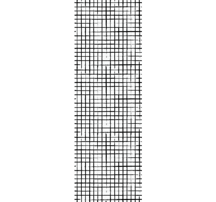 Rasterpatroon behang geometrisch - TenStickers