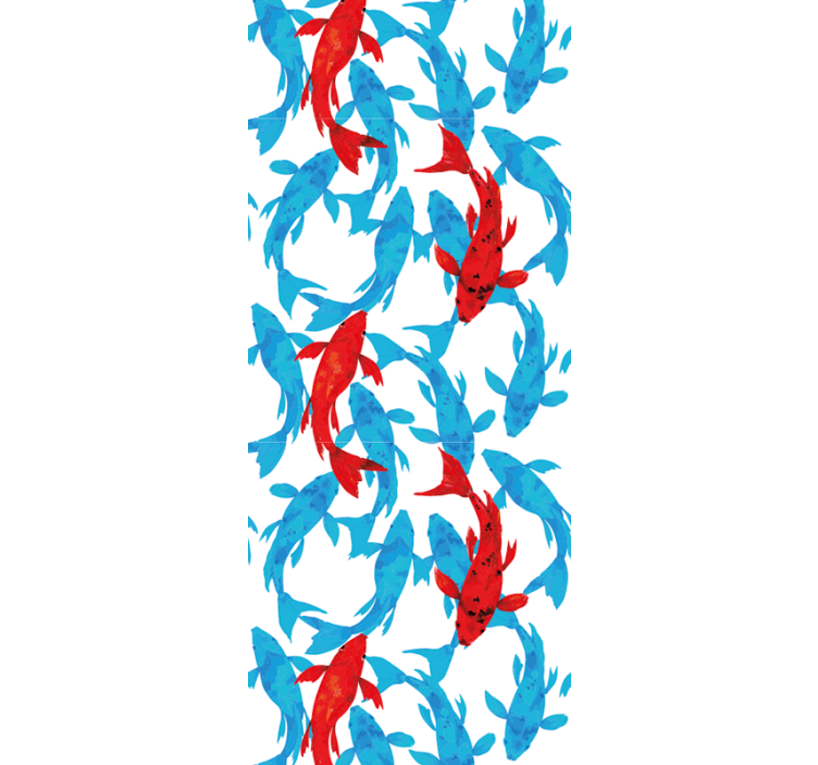Aquatische dans vissen behang - TenStickers