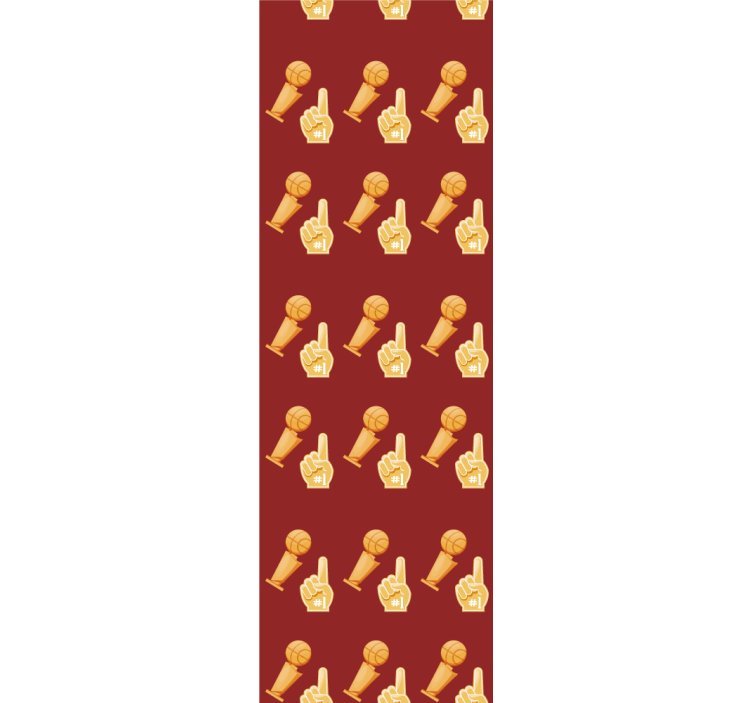 Sportgebaarmotief behang kunst - TenStickers