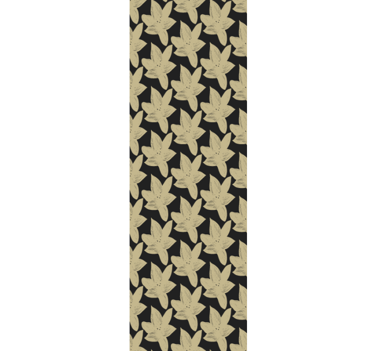 Elegante bloemenbladeren behang badkamer - TenStickers