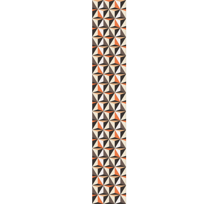 Geometrische driehoeken opstelling behang woonkamer - TenStickers