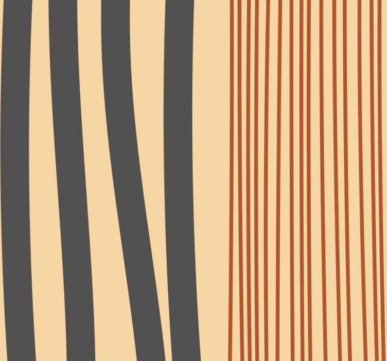 Boho strepen ontwerp behang woonkamer - TenStickers