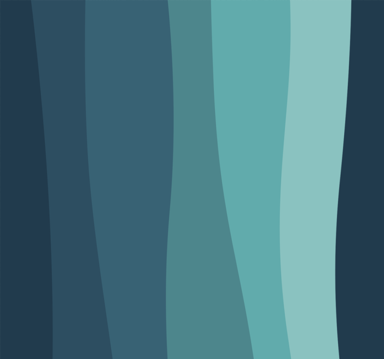 Gebogen oceaan golven 3d behang - TenStickers