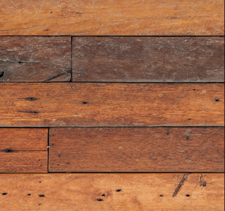 Houten paneelaccent behangpapier hoofdslaapkamer - TenStickers