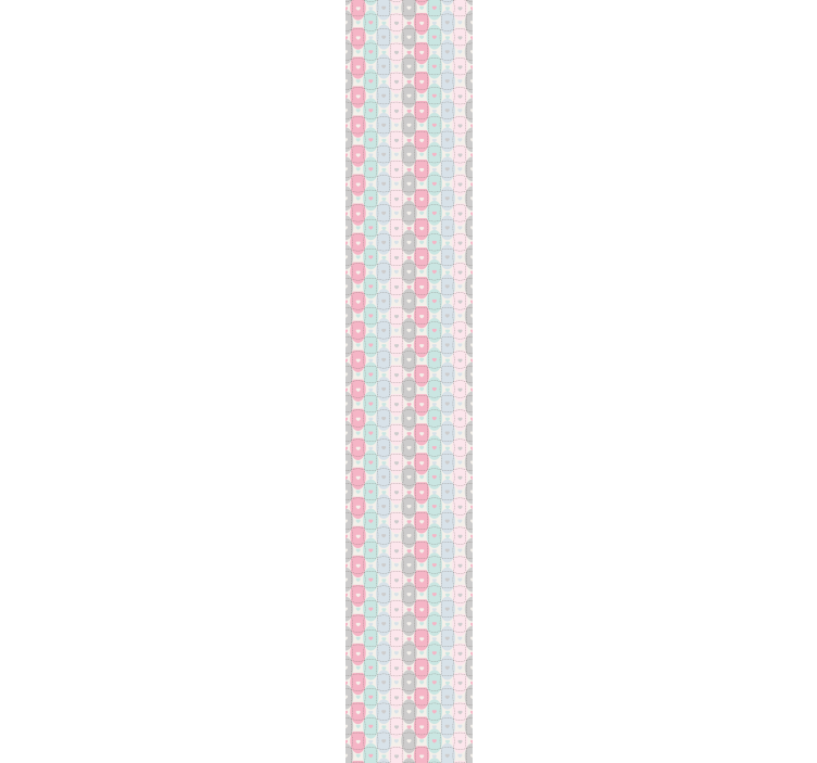 Patchwork harten Behang breimotief - TenStickers