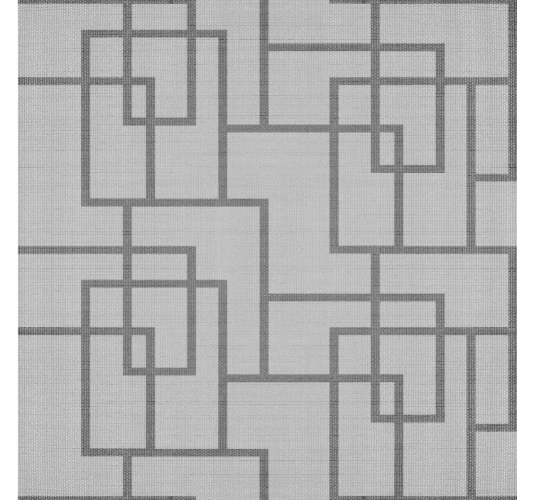 Grijze geometrische lijnen moderne behangpapier - TenStickers