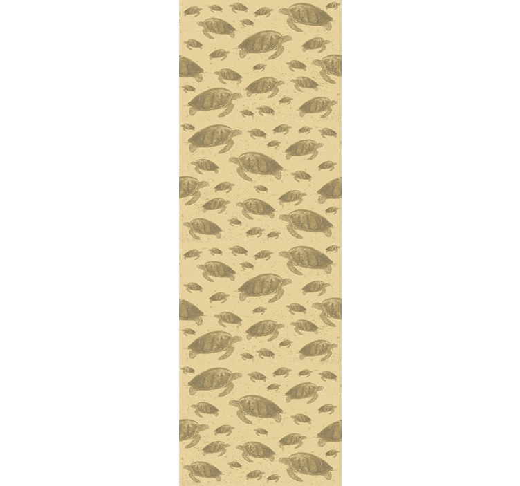 Dierenprint behang Zeeschildpad - TenStickers