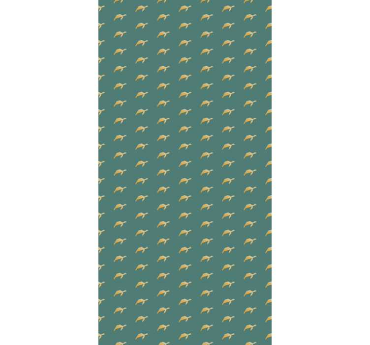 Klein schildpaddenpatroon behang dieren - TenStickers