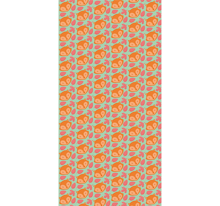 Speels vispatroon behang dieren - TenStickers