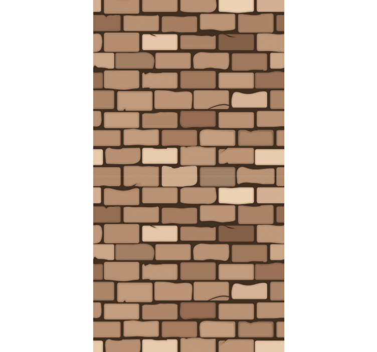 Moderne baksteentextuur behang keuken - TenStickers