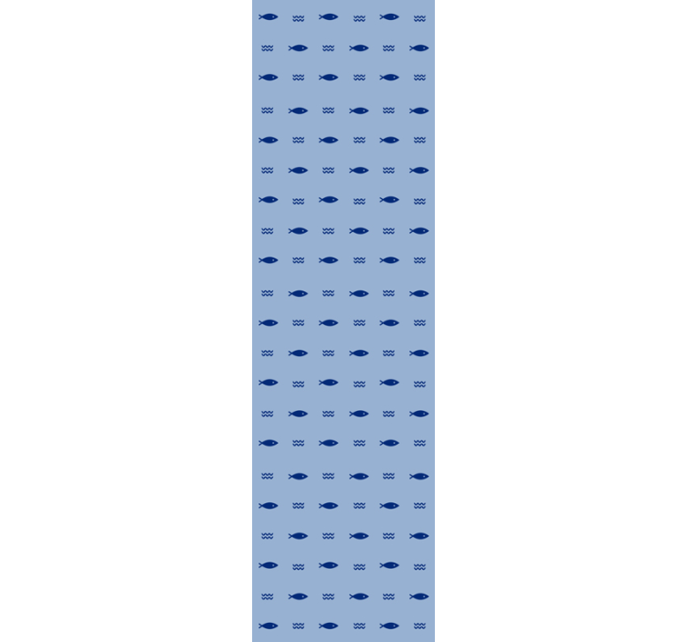 Onderwater blauw patroon vissen behang - TenStickers