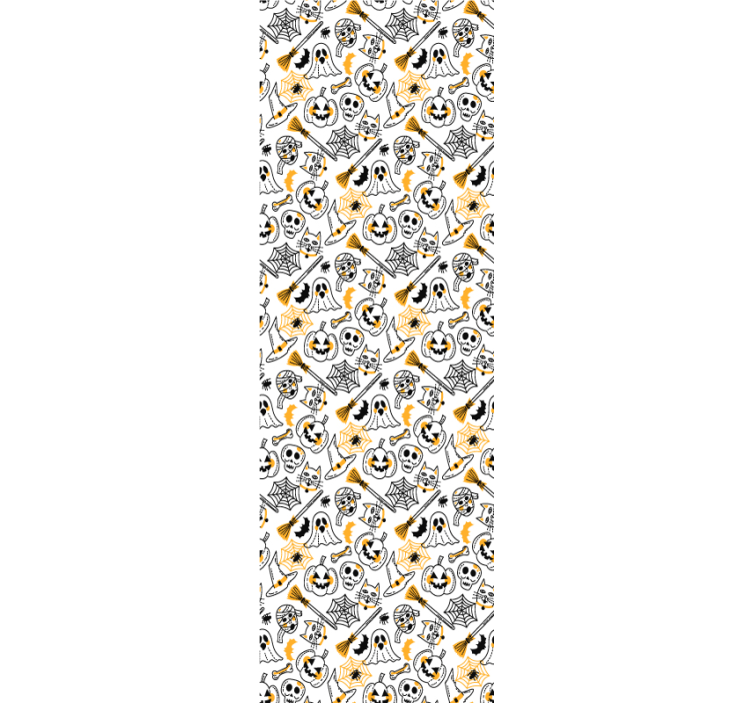 Spookachtige iconencollectie halloween behang - TenStickers