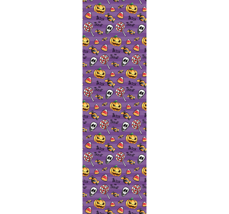 Griezelige traktaties thema halloween behang - TenStickers