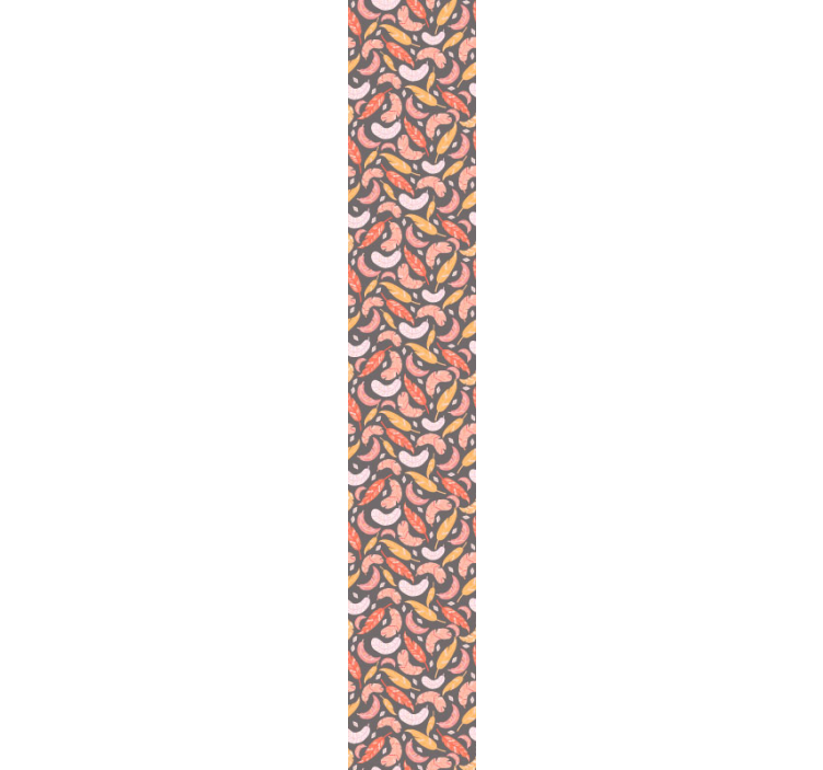 Kleurrijk verenpatroon behang bladeren - TenStickers