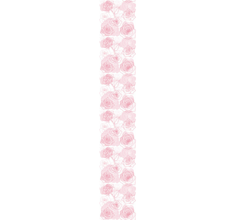 Delicate bloemenrozen bloemen behang - TenStickers