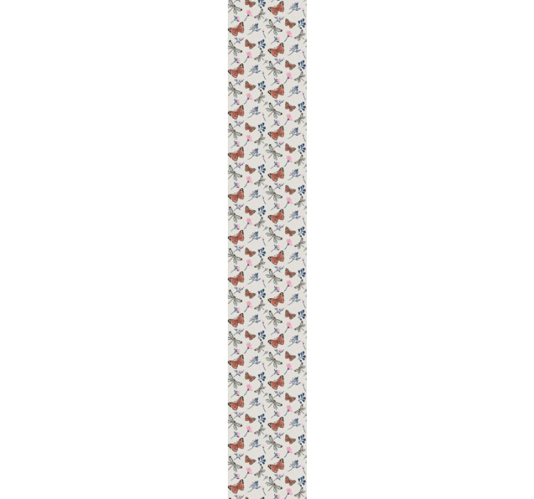 Gevleugeld insectenpatroon vlinders behang - TenStickers